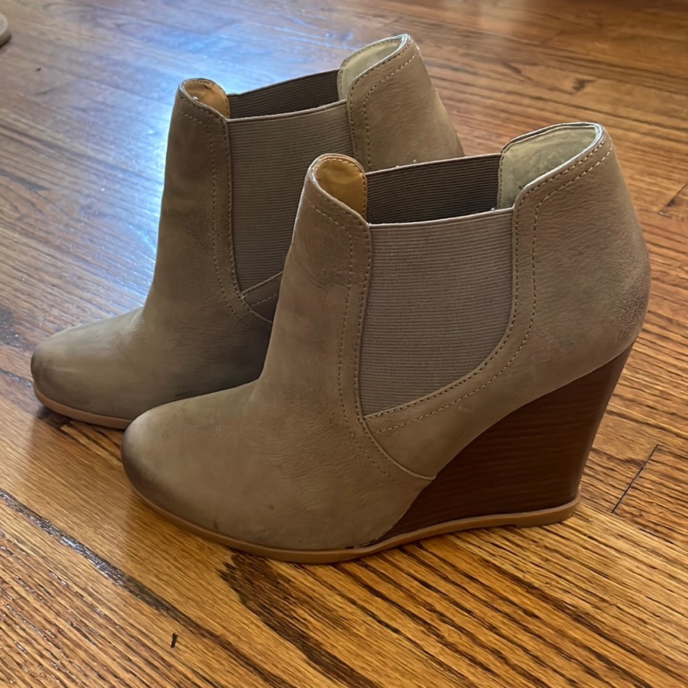 Audrey Brooke Wedge Booties